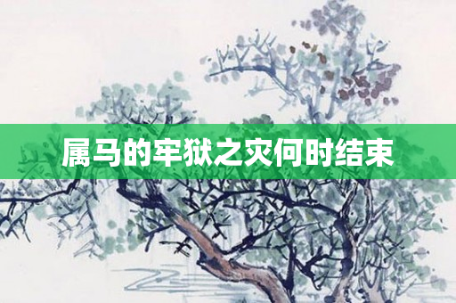 属马的牢狱之灾何时结束