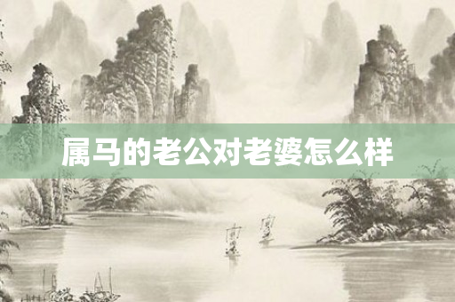 属马的老公对老婆怎么样