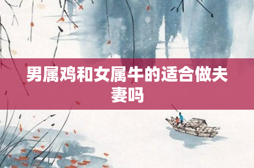 男属鸡和女属牛的适合做夫妻吗