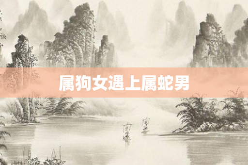 属狗女遇上属蛇男