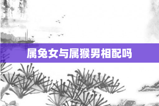 属兔女与属猴男相配吗