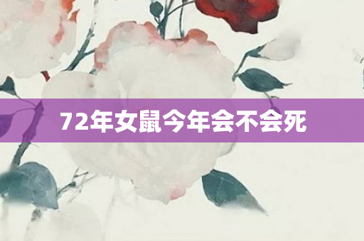 72年女鼠今年会不会死