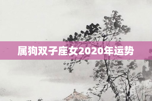 属狗双子座女2020年运势