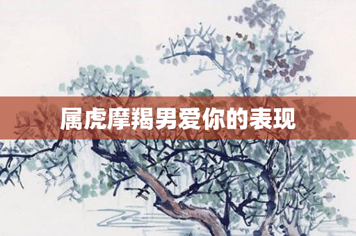 属虎摩羯男爱你的表现