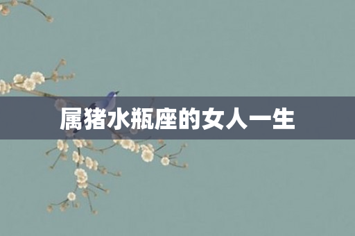 属猪水瓶座的女人一生