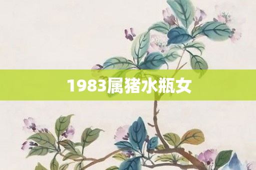 1983属猪水瓶女