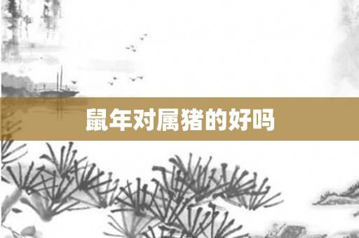 鼠年对属猪的好吗