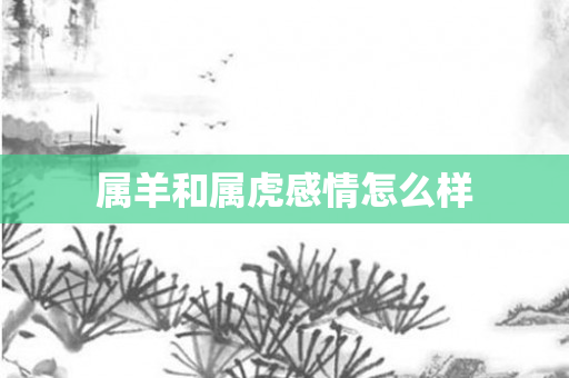 属羊和属虎感情怎么样