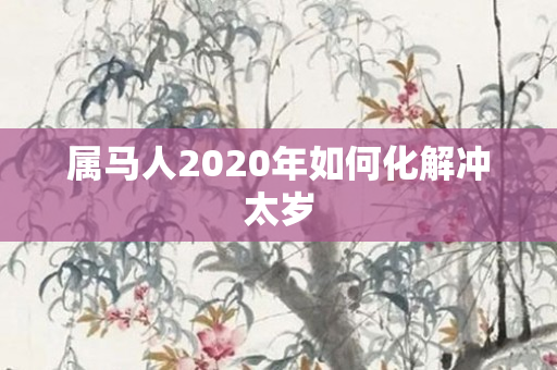 属马人2020年如何化解冲太岁