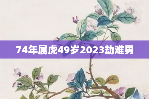 74年属虎49岁2023劫难男