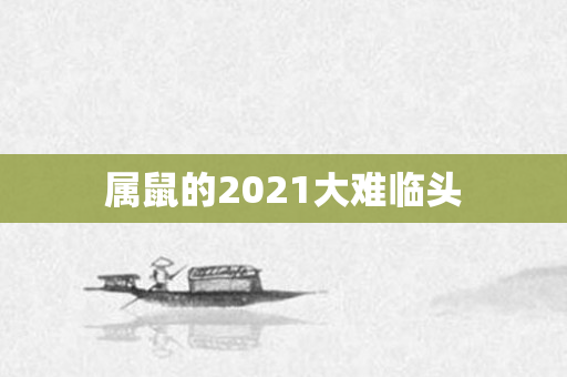属鼠的2021大难临头