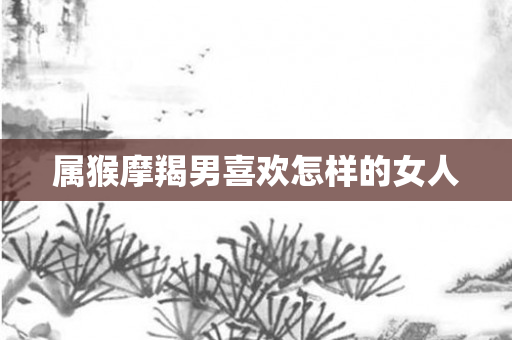 属猴摩羯男喜欢怎样的女人