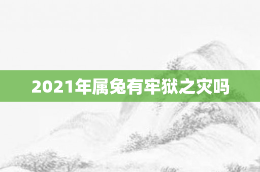 2021年属兔有牢狱之灾吗
