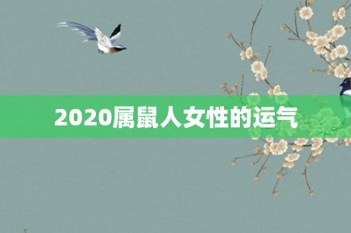 2020属鼠人女性的运气