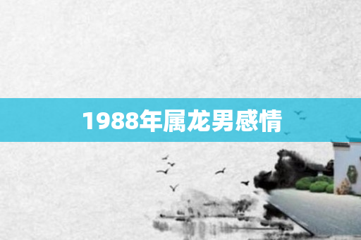 1988年属龙男感情