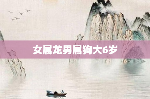 女属龙男属狗大6岁