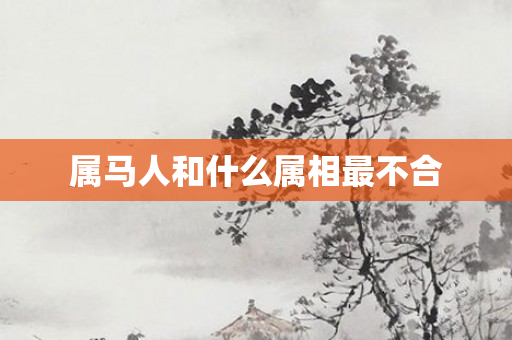 属马人和什么属相最不合