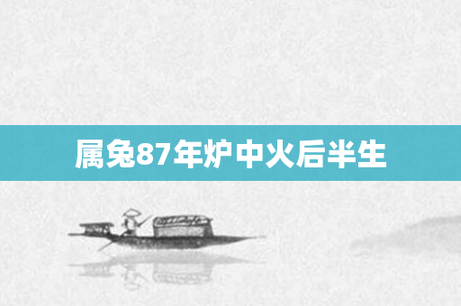属兔87年炉中火后半生