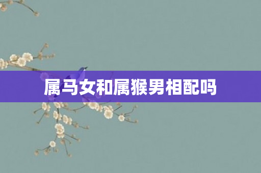 属马女和属猴男相配吗