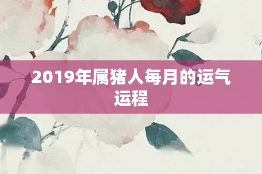 2019年属猪人每月的运气运程
