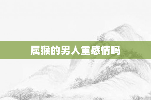 属猴的男人重感情吗