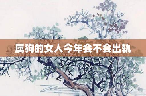 属狗的女人今年会不会出轨