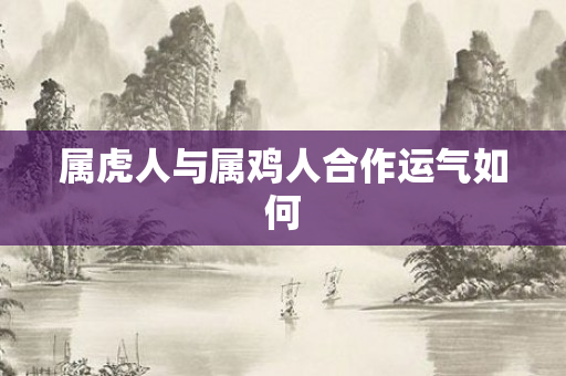 属虎人与属鸡人合作运气如何