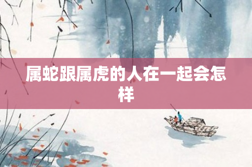 属蛇跟属虎的人在一起会怎样