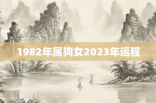1982年属狗女2023年运程