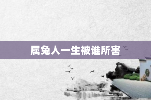属兔人一生被谁所害