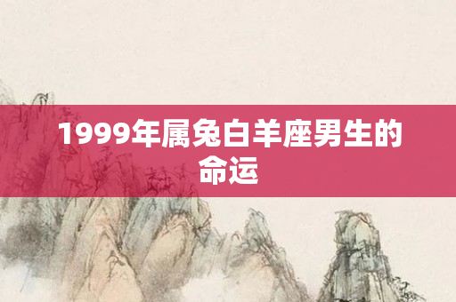 1999年属兔白羊座男生的命运