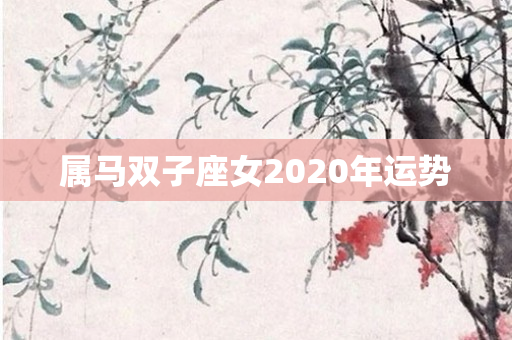 属马双子座女2020年运势