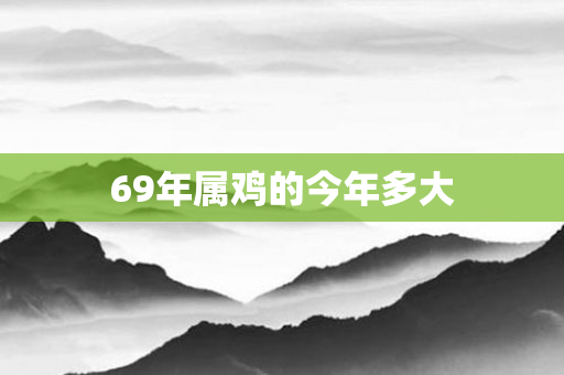 69年属鸡的今年多大