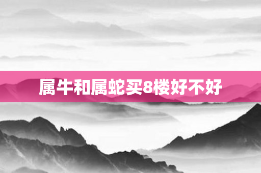 属牛和属蛇买8楼好不好