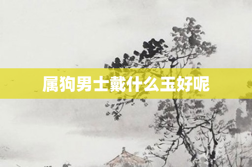 属狗男士戴什么玉好呢