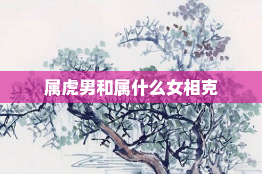 属虎男和属什么女相克