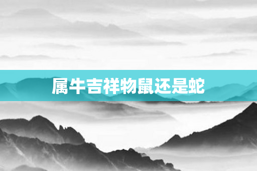 属牛吉祥物鼠还是蛇