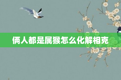 俩人都是属猴怎么化解相克