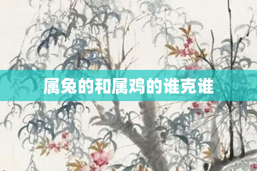 属兔的和属鸡的谁克谁