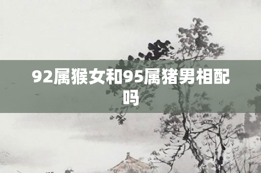 92属猴女和95属猪男相配吗
