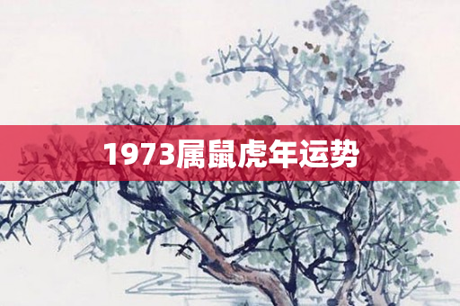 1973属鼠虎年运势