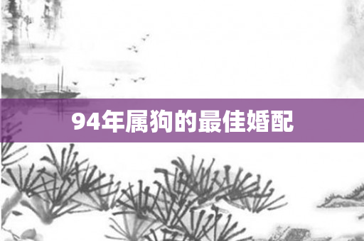 94年属狗的更佳婚配
