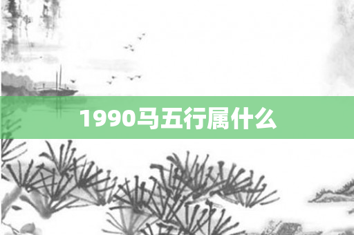 1990马五行属什么