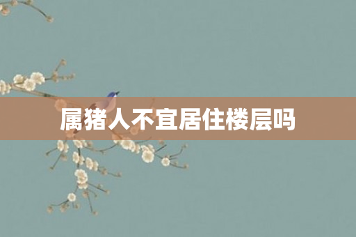属猪人不宜居住楼层吗