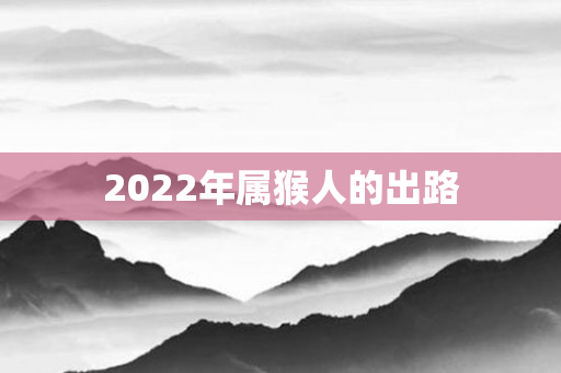 2022年属猴人的出路