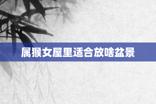 属猴女屋里适合放啥盆景
