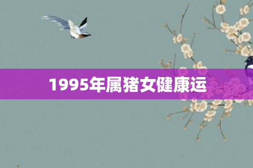 1995年属猪女健康运
