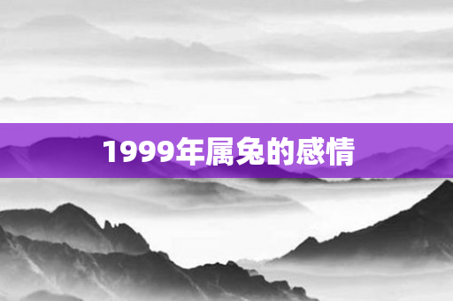 1999年属兔的感情