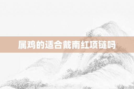 属鸡的适合戴南红项链吗