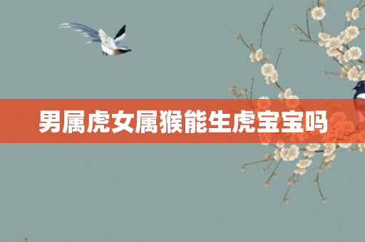 男属虎女属猴能生虎宝宝吗